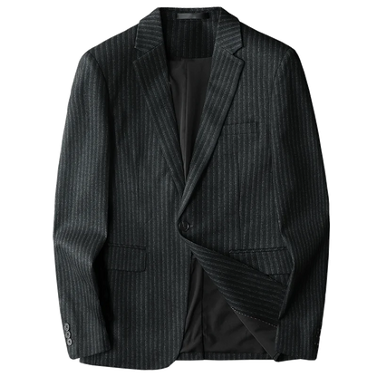2026 Striped Casual Business Suit Jacket for Men High Quality Slim Fit Office Social Blazers Wedding Host Formal Coats M-4XL