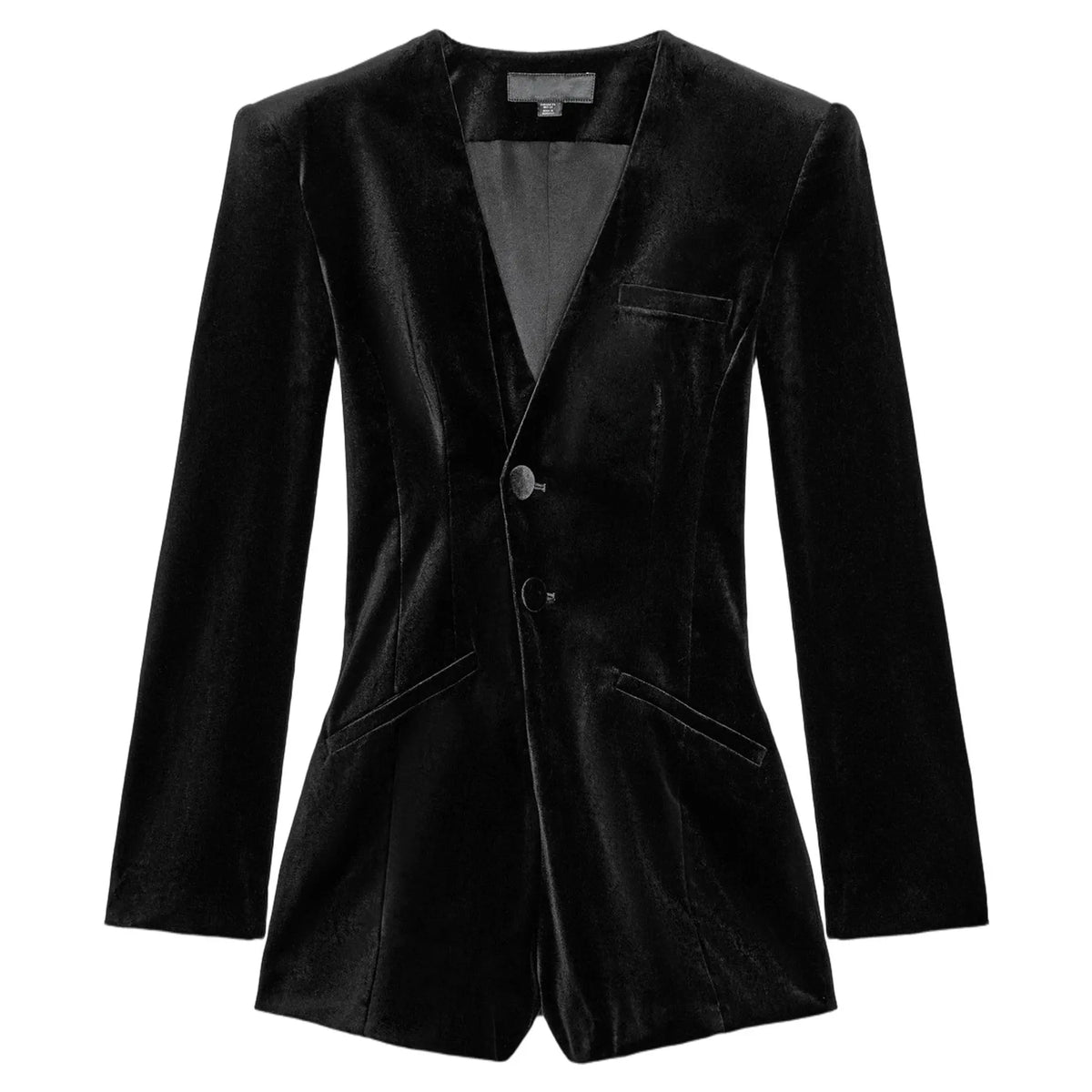 Spring 2026 Dark Style Short Velvet Suit One-Piece Pants Women Slimming Long Sleeve Business Casual Fashionable Tracksuit