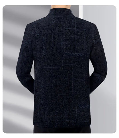 Blazer Men's Business Gentleman Wedding Fashionable Solid Color Best Man, Slimming and Casual Middle-aged and Elderly Blazer