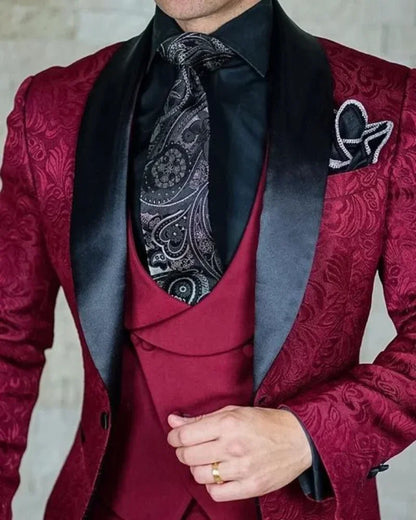 Suits for Men Italian Design Custom Smoking Hombre Slim Jacket  Groom Suit for Wedding For Costume Homme Pour Mariage 3 Piece