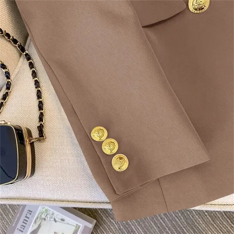 Slim Fit Women's Office Blazer High-End Casual Korean Fashion Spring Autumn New Loose Blazers Temperament Coats for Women