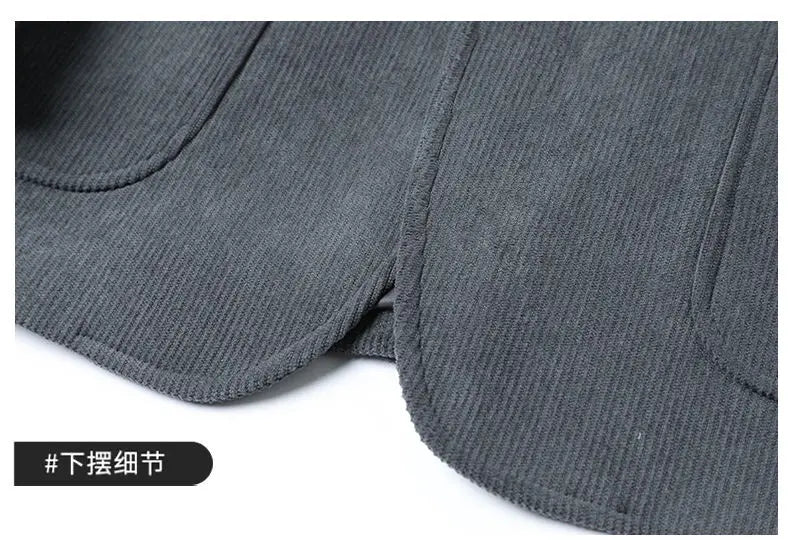 High-quality New Men's Fashionable and Stylish Corduroy Suits for Banquets, Business and Casual Wear, Versatile Suits