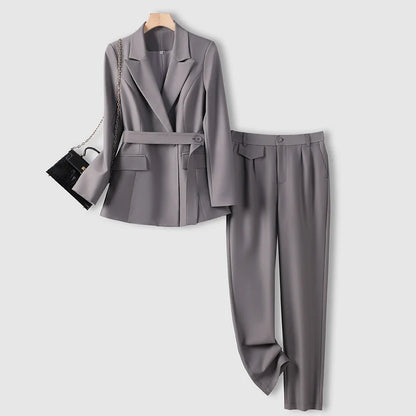 Professional Long-Sleeved Trouser Suits for Women, Fashionable Trousers, High Quality, Show, Elegant, New, Autumn and Winter