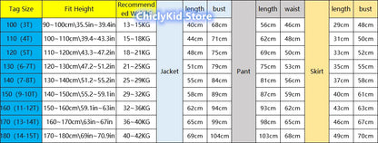 Children British School Uniforms Girls Preppy Jacket Pleated Skirts Boys Blazers Pants Suits Kids Teenage Student Clothes Sets