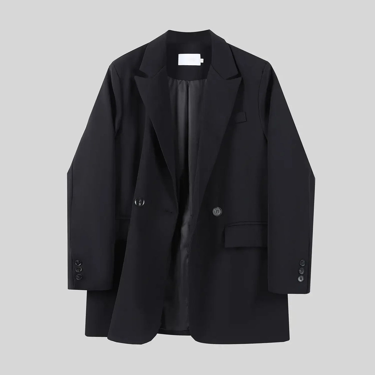 Clothes Jacket Brown Over Coats for Women Black Blazer Woman Dress Outerwears Loose Long Solid on Promotion Sale 2025 Autumn New