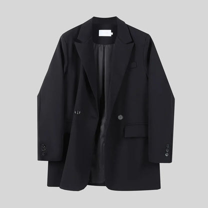 Clothes Jacket Brown Over Coats for Women Black Blazer Woman Dress Outerwears Loose Long Solid on Promotion Sale 2025 Autumn New