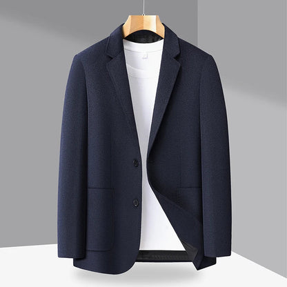 Spring/Summer new men's high-end wool suit jacket - stylish and form-fitting suit top, suitable for home and daily wear.