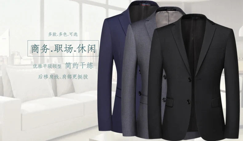 2026 Blazer Men Fashion Gentleman Business Outdoor Korean Version Travel Wedding Trend British Style Is Decorated Body Casual