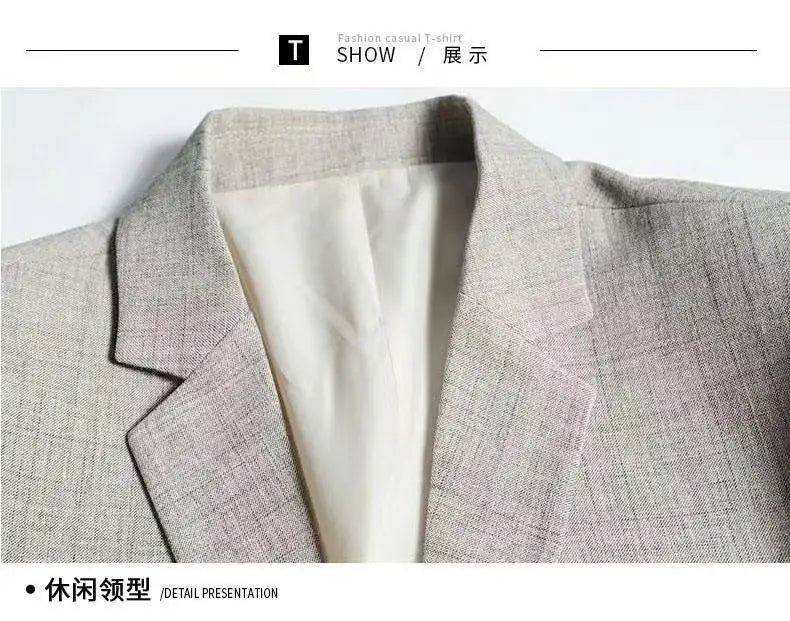 Spring And Autumn Style Casual New Blazer Middle Aged Men Shopping Daily Suit Jackets Comfortable Fashion Outerwear
