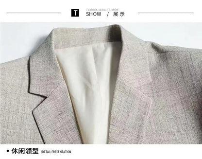 Spring And Autumn Style Casual New Blazer Middle Aged Men Shopping Daily Suit Jackets Comfortable Fashion Outerwear