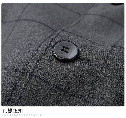 Fashionable Middle-Aged Large Size Suit XL-9XL Handsome Banquet High Quality Business Casual Loose Fit Jacket for plus Size Men