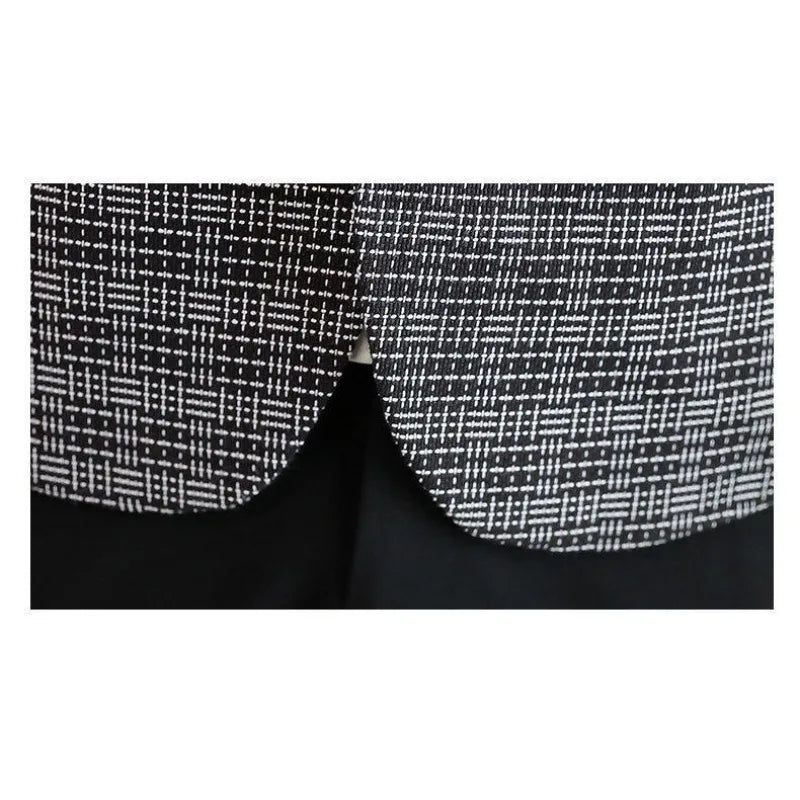 KIDWHXR Suit Coat Man British Style Striped Single-breasted Men Blazer Slim Long Sleeve Comfortable Male Casual Outerwear