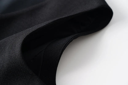 Fashionable Sleeveless Suit Vest for Women in Spring and Autumn Single-Breasted Short V Neck Top Layered with Workplace Elegant W
