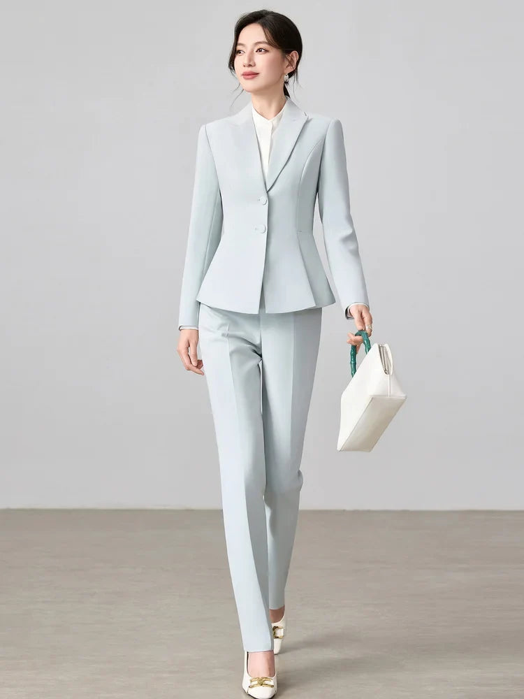 Ladies Business Outfit High-Quality Pants And Suit Jacket Slim Elegant Fashionable 2026 New Arrival