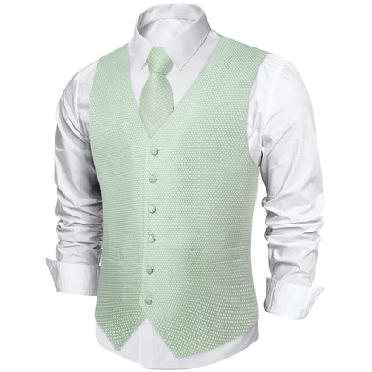 Men's Paisley Suit Vest with Tie and Handkerchief Set for Wedding and Prom