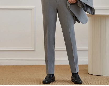 High Quality Elegant Single-Breasted Men Suit Fashion ltalian Style Slim High-end Business Groom Wedding Party Tuxedo 3/2 Pieces