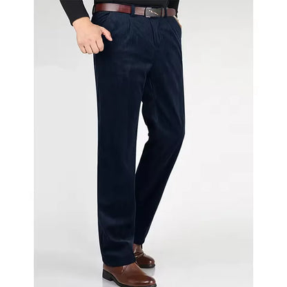 Men's Corduroy Suit 2 Piece – Double Breasted Slim Fit Blazer and Pants for Wedding, Business, and Formal Events