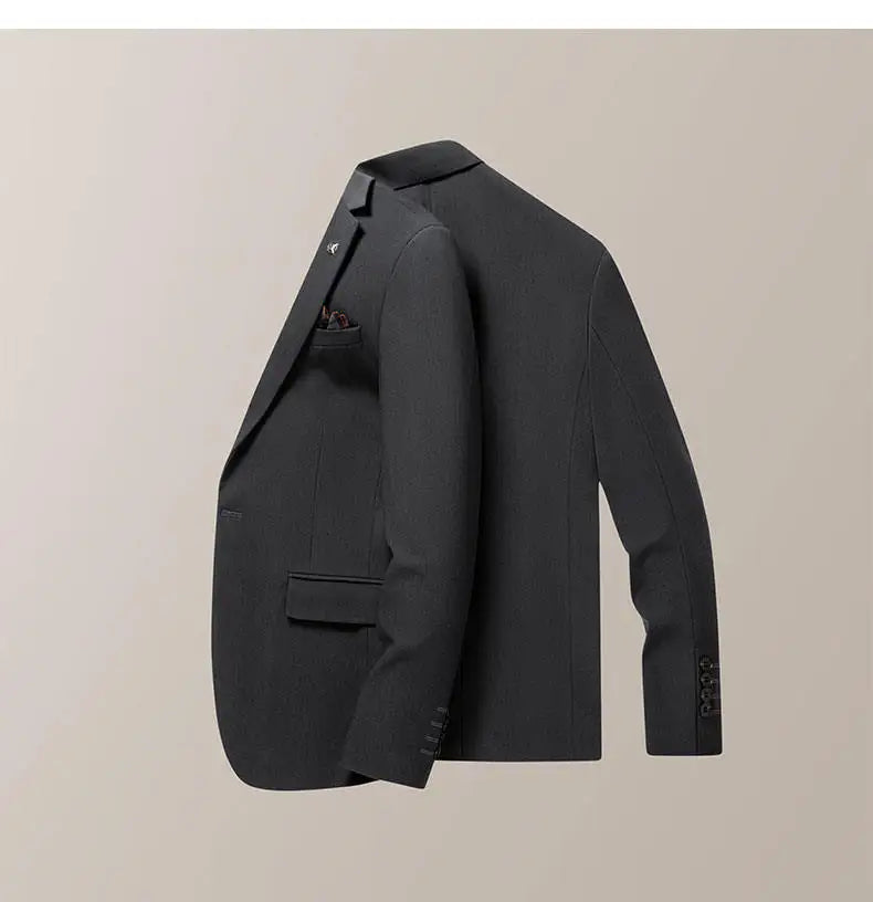 Blazer's New Men's Fashion Outdoor Travel Camping Youth Wedding Versatile, Hosting Campus Slimming Casual Korean Version Blazer