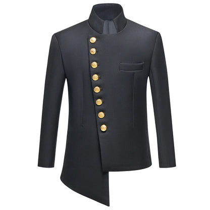 Ship Today Popular 2-Piece Boys Suit Set for Communion, Gold Buttons Formal Suit Attire Toddler to Teen Brand Selection