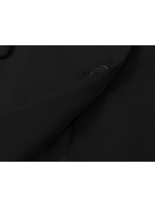 Women's Black Gothic Blazer Jacket Vintage Outerwear Harajuku Long Sleeve Single Breasted Suit Coat Y2k Emo 2000s Clothes Autumn