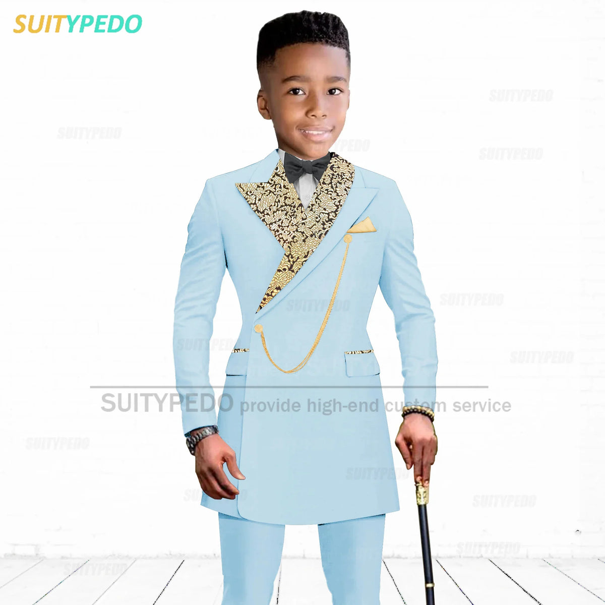 Luxury Boy's Suit Set Homecoming Party Kids Jackets Tailor-made Slim Fit Blazer Pants 2 Pieces Wedding Party Children Tuxedos