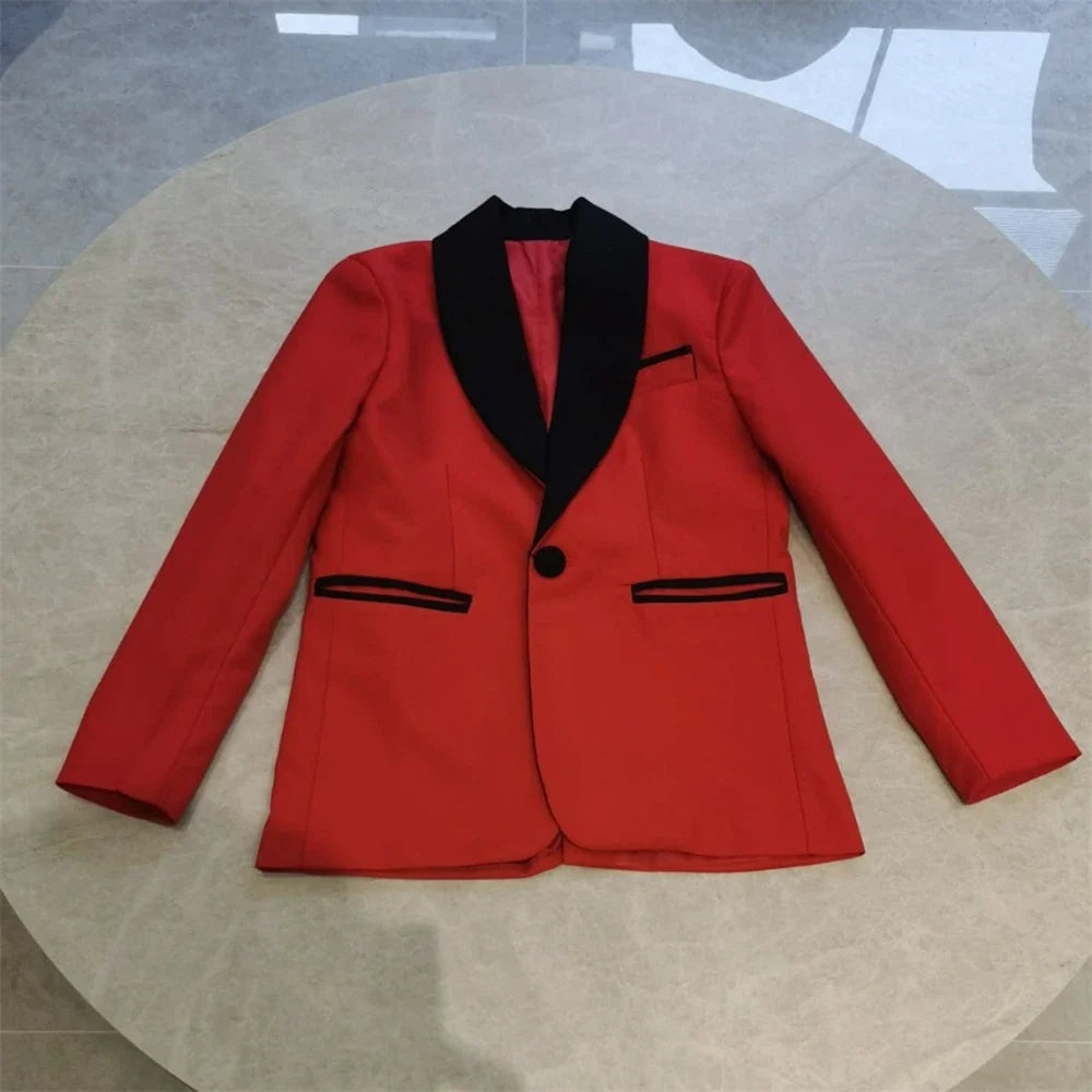 Boys 3-Piece Slim Fit Suit Set for Kids Wedding Prom and Formal Occasions