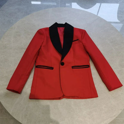 Boys 3-Piece Slim Fit Suit Set for Kids Wedding Prom and Formal Occasions