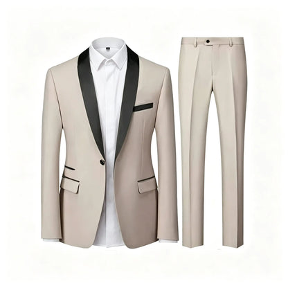 Men's Premium 3 Piece Suit Set Business Casual Blazer Jacket Vest Dress Pants Formal Suit Essential Daily Office Outfit