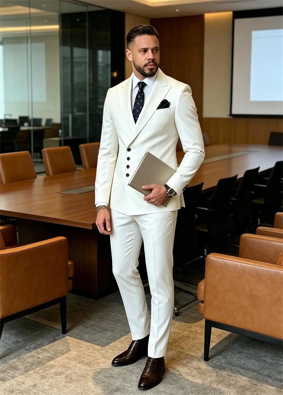 Slim Fit Men's Suits Single Breasted 2 Piece Jacket Pants Sets Wedding Formal Business Dinner Tuxedo High Quality Male Clothing