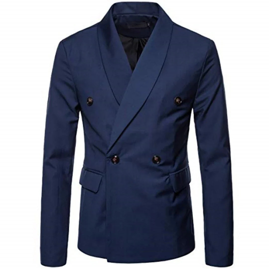 Wedding Men's Tuxedo Jacket Office Business Groom Wear Formal Male Party Blazer Double Breasted Shawl Lapel XS-6XL One Coat