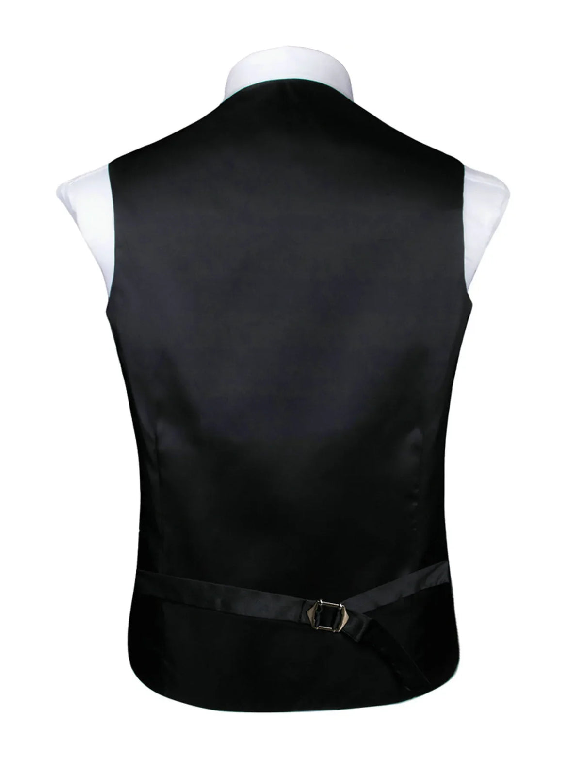 Men's Vest Tie Hanky Cufflinks Set – Wine Black Paisley Jacquard for Weddings & Formal Events