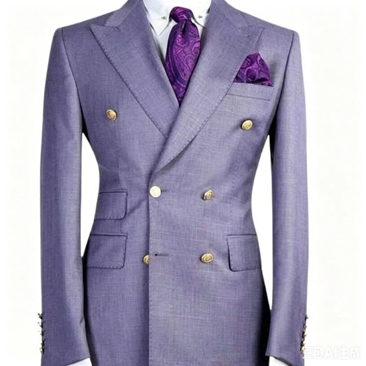 Light Purple Men Suit Blazers Jackets Business Casual Wedding Suit Coat New Spring Summer Beach Formal Wear Slim Fit Blazers