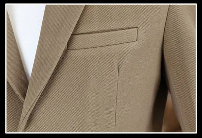 Blazer's New Men's Business Gentleman Korean-style Wedding Fashion Trendy Slimming Versatile High-end Casual Accessory Blazer