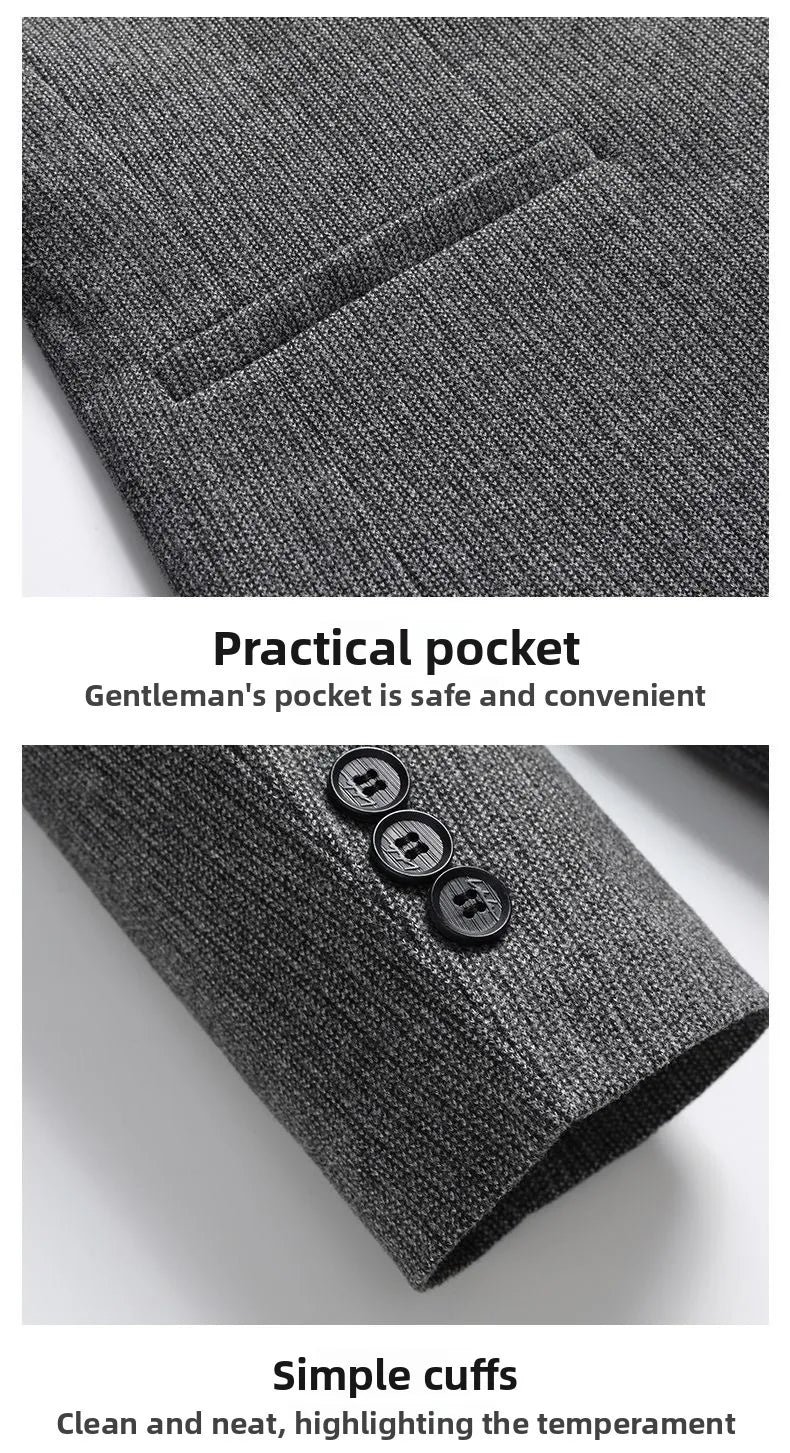 Blazer New Men's Fashionable Outdoor Travel Premium Business Wedding Versatile Host School Fit Casual Korean Version Blazer
