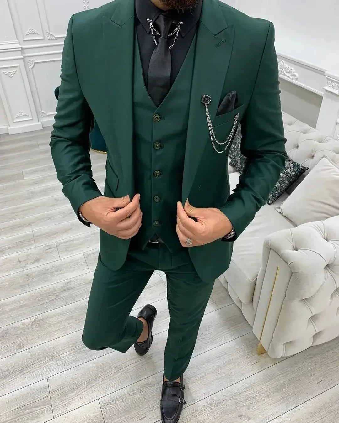 Yellow Men Suits for wedding Smart Casual Slim Fit Blazers Hombre Business High Quality Custom 3 Piece Set Costume Homme