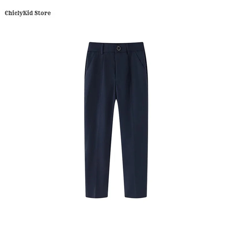 Children British School Uniforms Girls Preppy Jacket Pleated Skirts Boys Blazers Pants Suits Kids Teenage Student Clothes Sets