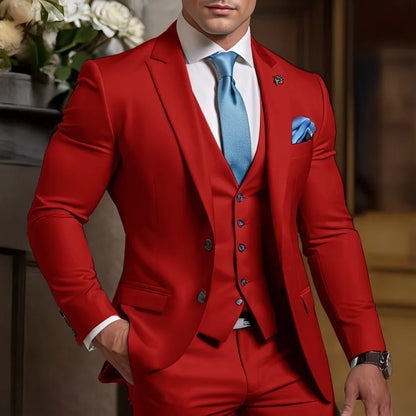 Formal Men's Suit 3 Piece Suit Wedding Tuxedo Groom Custom Outfit Party Elegant Suit for Best Man XS-5XL