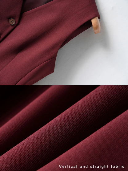 Single-Breasted Layered Suit Vest for Women Suitable for Spring and Autumn Can Be Worn as an Inner or Outer Layer Stylish Off