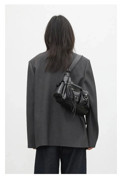 Fashion Women Blazers Loose Casual Design Bow Embossed Office Ladies Suit Jacket Gray Spring Autumn 2026 Female Coat