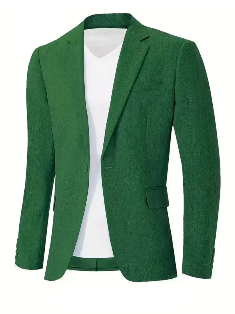 Mens Clothing 2026 Blazers Para Hombres Vintage Cotton Linen Single Button Designer Business Social Jaqueta Masculina Man Suits