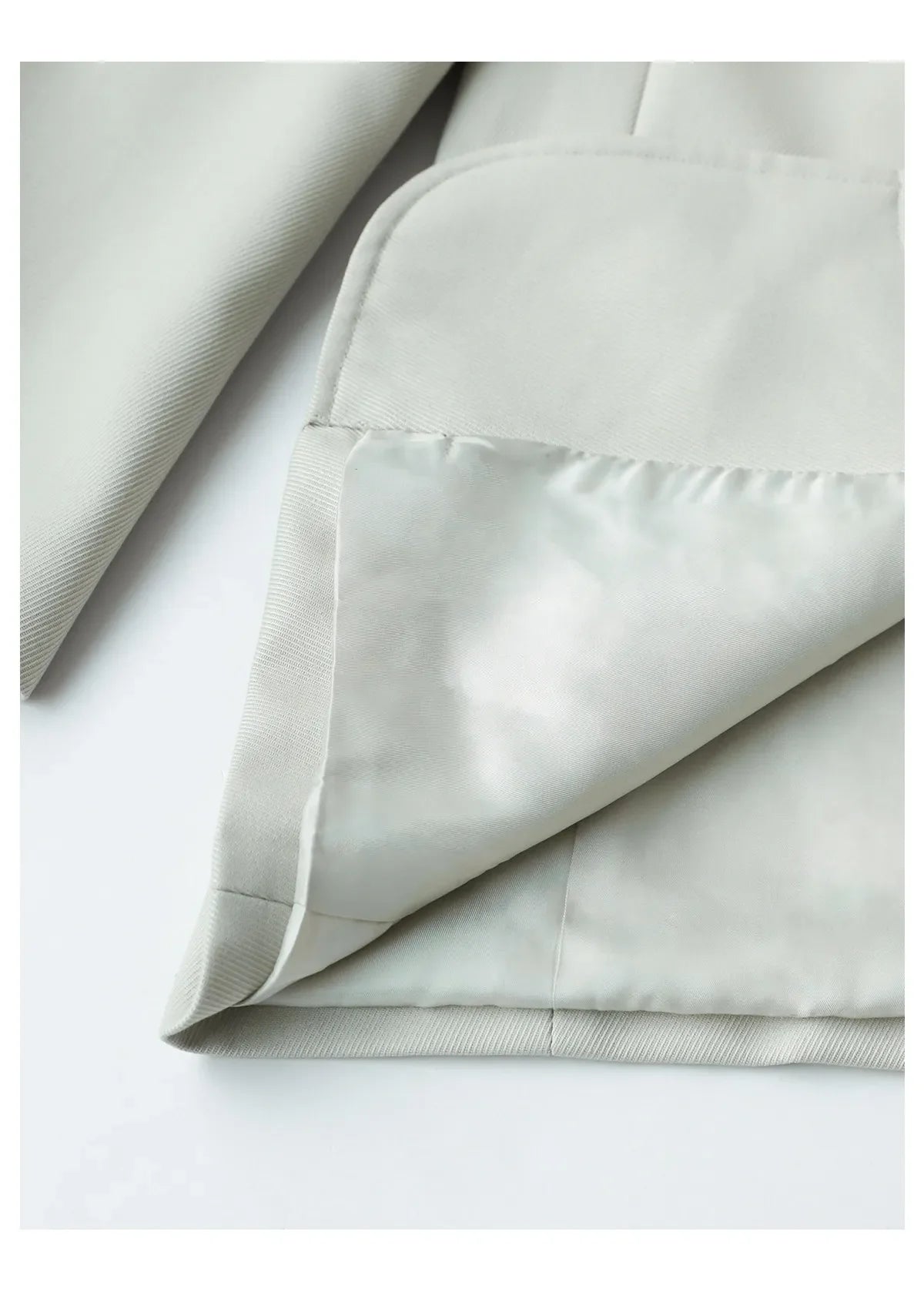 Fashion Women Woolen Blazers Solid Loose Casual Single-breasted Twill Suit Coat Office Ladies Jacket Spring Summer 2026
