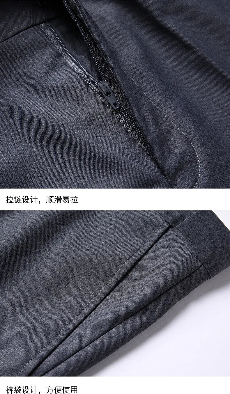 Men's 3-Piece Wedding Suit – Single Breasted, Smart Casual, Blue/Black/Gray – All Seasons