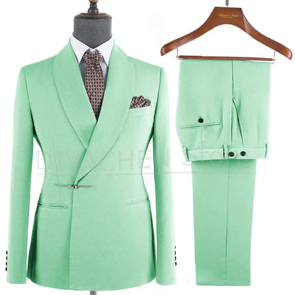 Ternos Masculino – Smoking Masculin à Revers Métalliques, Tissu Formel, Cigar Masculino