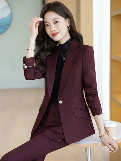 Women Blazers Spring Summer New Fashion Korean Silk Satin Suit V-neck Loose Top Jacket Single Button Suit Blazers Outerwear