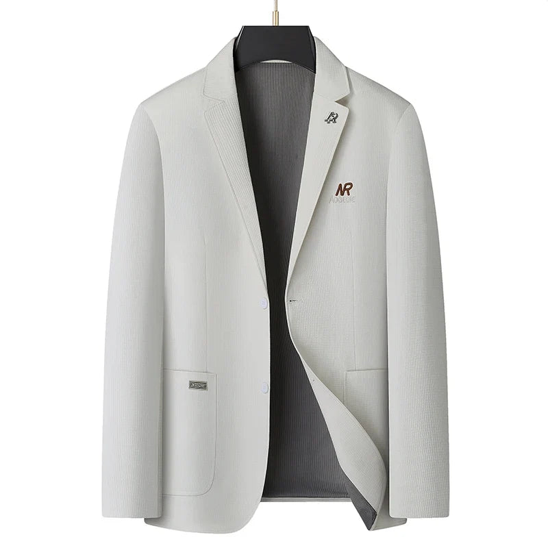 Blazer Men's Fashion Business Outdoor Travel Youth Campus Wedding Versatile Host Shaping Casual Korean Style Thin Style Blazer