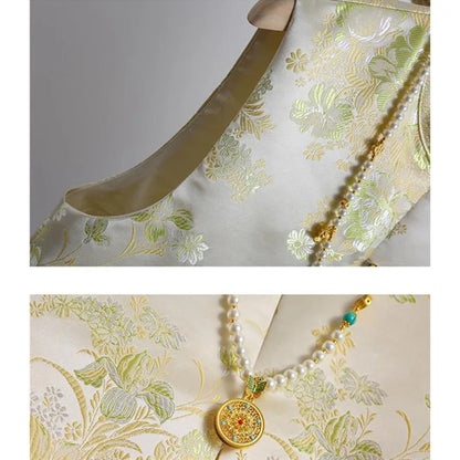 New National Style Chinese Vest Women Spring Autumn On Both Sides Sleeveless Jacket Female Bright Silk Embroidery Vest Waistcoat
