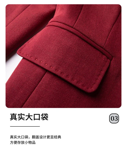 Elegant and fashionable professional women's wear, exquisite two-piece suit jacket + pants. 2025 autumn/winter new styles