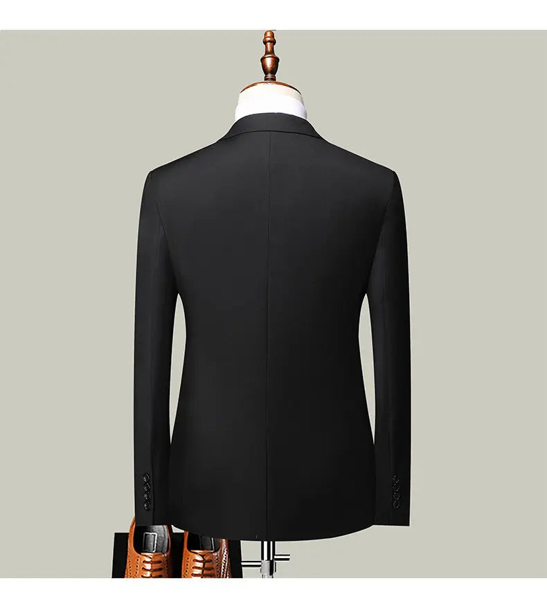 Suits for Men, College Students, Civil Servants, Business Interviews, Formal Wear, Weddings, Grooms, Best Men, Two-Piece Suits
