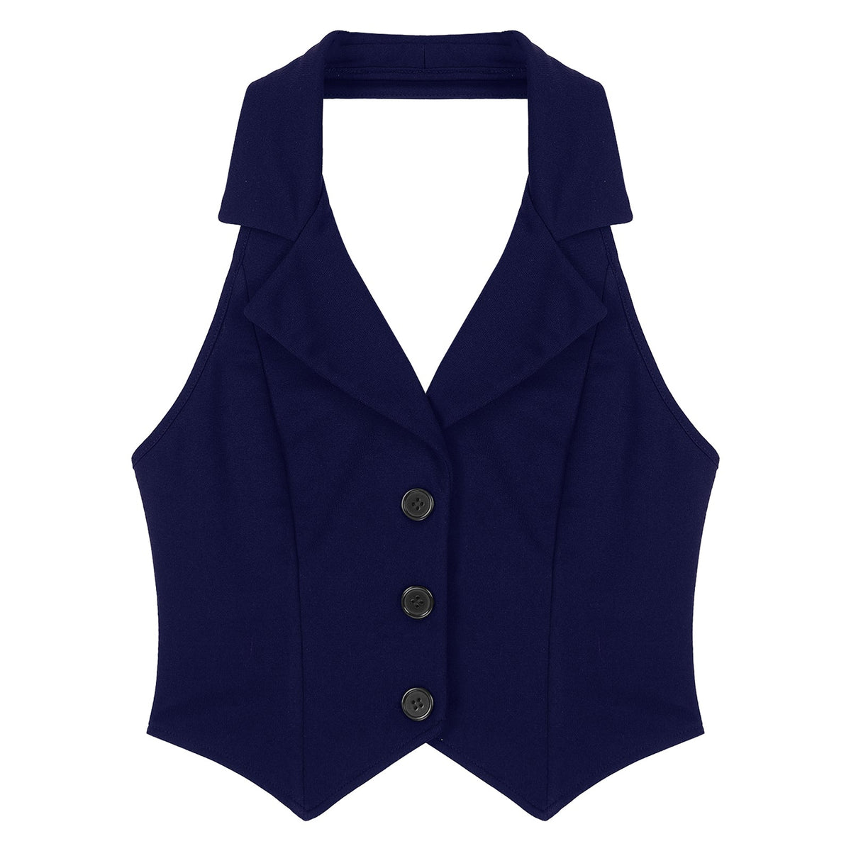 Elegant Women's Halter Vests Sleeveless Suits Waistcoat Mujer OL Office Ladies Crop Top for Business Commuting Formal Clothes