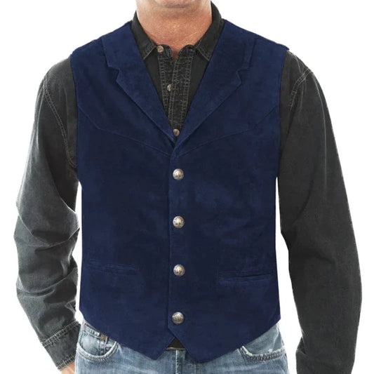 Men's Dress Vest Single Breasted Flannel Waistcoat for Formal Wedding Party and Business Occasions